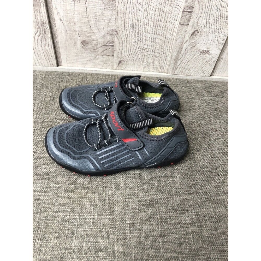 Sport Kids Boys Gray Red Shoes Sz 11.5 Aqua Water Beach Pool Summer Hiking Lake - Picture 4 of 8